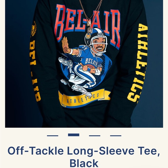 Bel-Air Athletics Other - ✨Bel-Air Athletics✨football graphic off tackle long sleeve tee, Men’s S